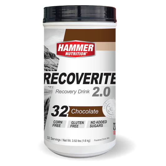 Hammer Nutrition - Recoverite 2.0, Chocolate, 32 Serving Jug