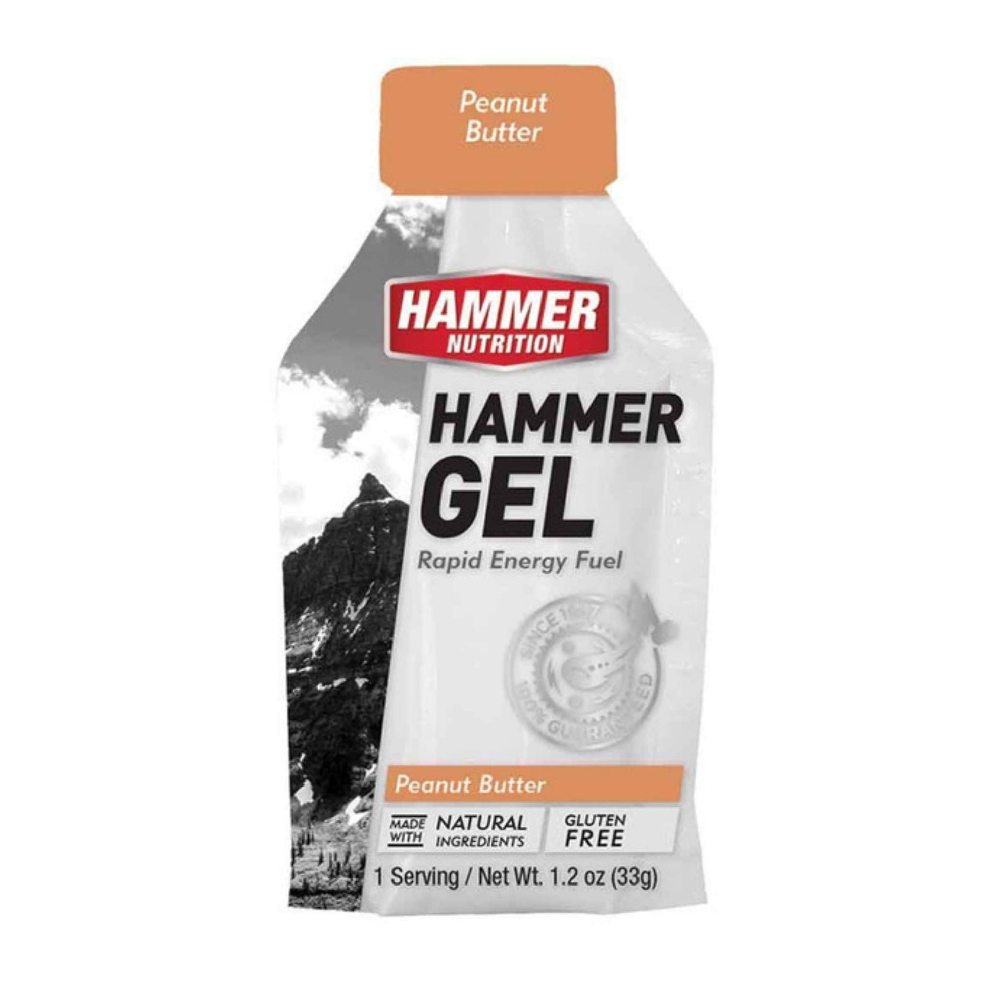 Hammer Nutrition Endurance Gel, Single Serving, Peanut Butter, Team Perfect
