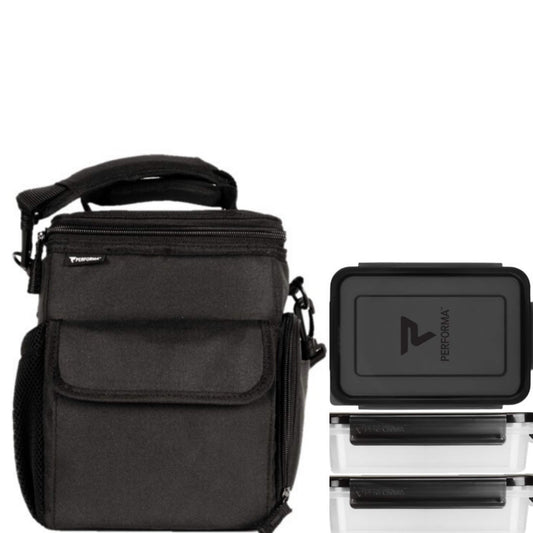 Performa - 3 Meal Cooler Bag, Black, Team Perfect