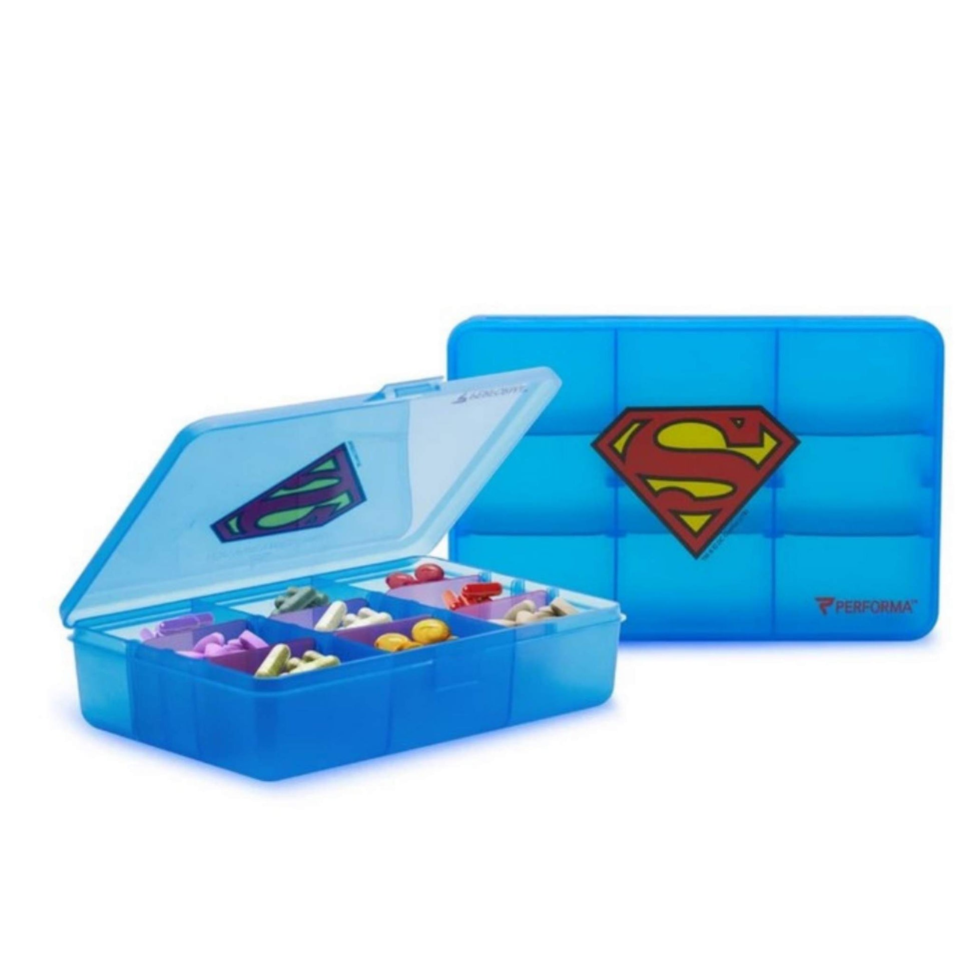 Performa - Chest Pill Container, Superman, Team Perfect