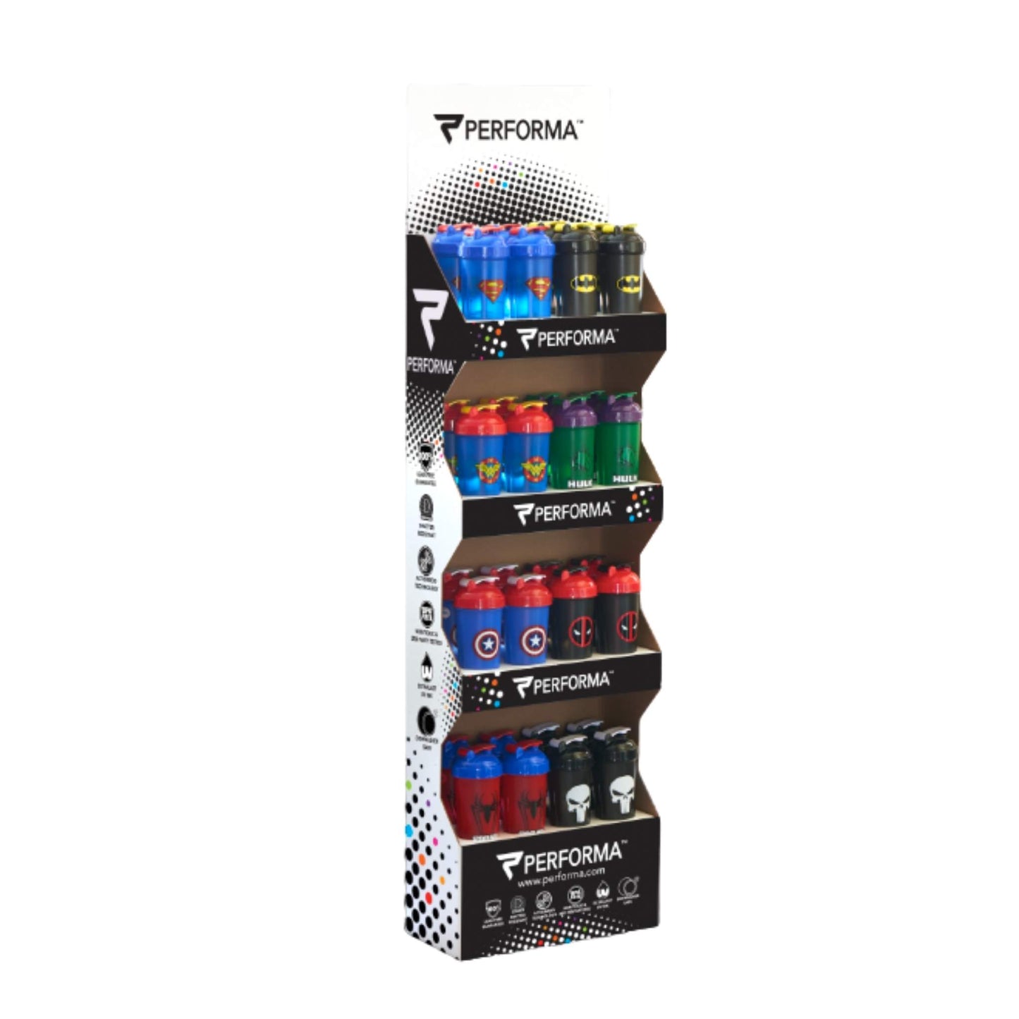 Performa, POP Shaker Display Stand, Team Perfect