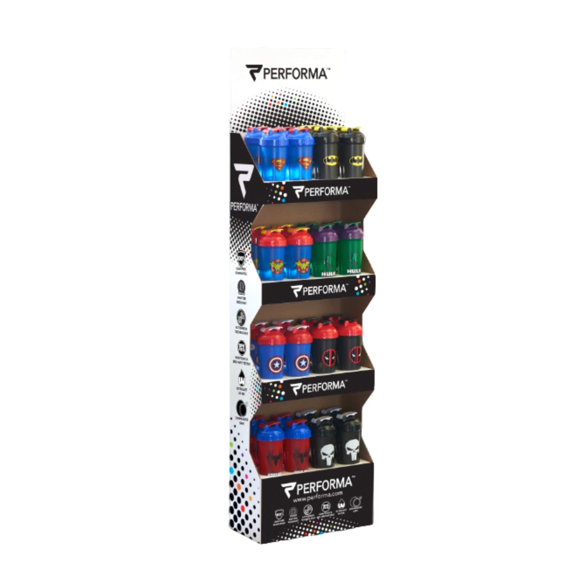 Performa, POP Shaker Display Stand, Team Perfect