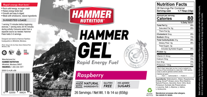 Hammer Nutrition - Hammer Gels - 26 Serving Jug - Raspberry