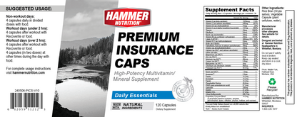 Hammer Nutrition - Premium Insurance Caps - 120 caps