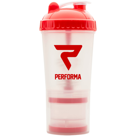 PerfectShaker - PLUS Shaker Cup, 24oz, Red/Clear