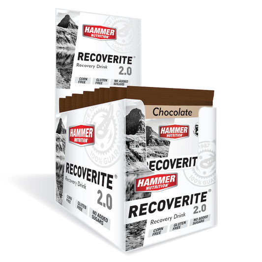 Hammer Nutrition - Recoverite 2.0, Chocolate, Box of 12 Singles