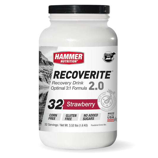 Hammer Nutrition - Recoverite 2.0, Strawberry, 32 Servings