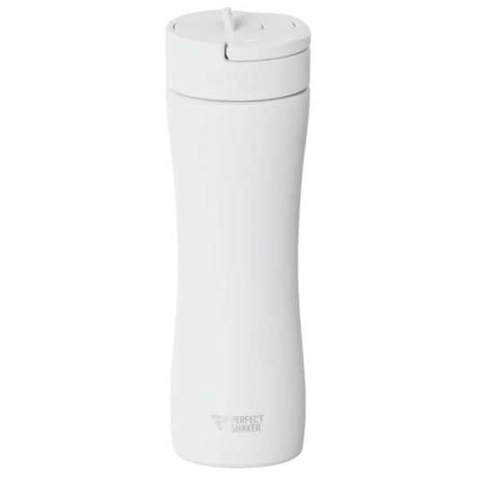 PerfectShaker - LUMA Stainless Steel Shaker Bottle, 22oz, White