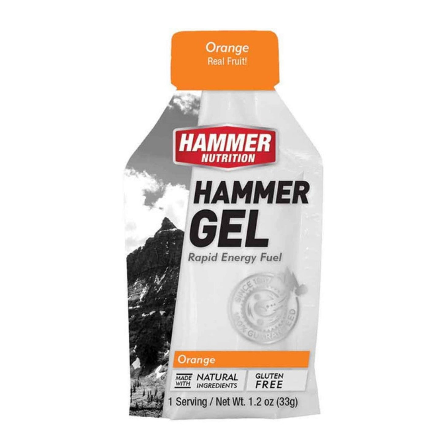 Hammer Nutrition Endurance Gel, Single Serving, Orange, Team Perfect