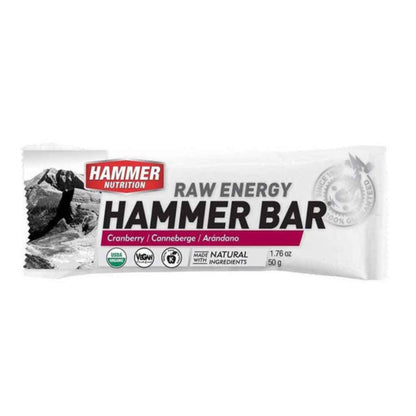 Hammer Nutrition - Raw Energy Food Bar, Single Bar, Cranberry, Team Perfect