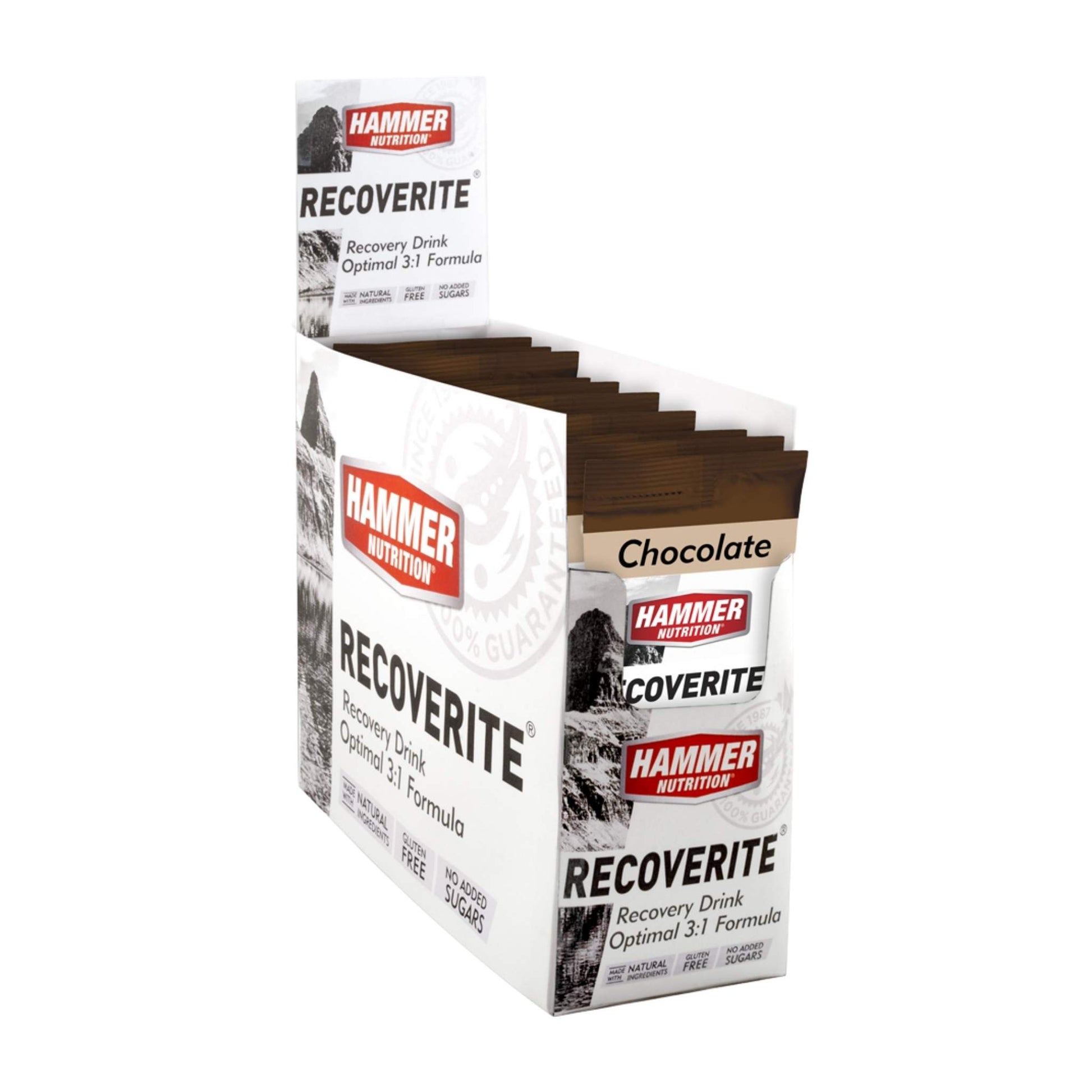 Performa - Recoverite, Chocolate, Box of 12 servings, Shown in packaging, Team Perfect