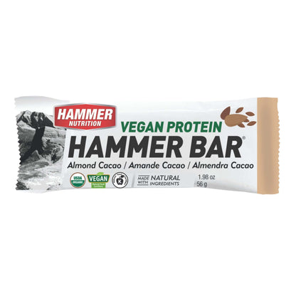 Hammer Nutrition - Vegan Protein Bar, Single Bar, Almond Cacao, Team Perfect