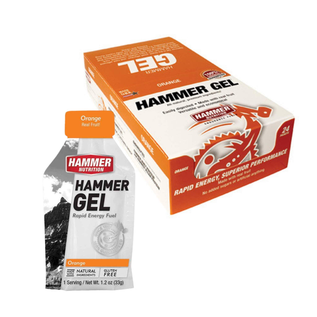 Hammer Nutrition Endurance Gel, Box of 24, Orange, Team Perfect