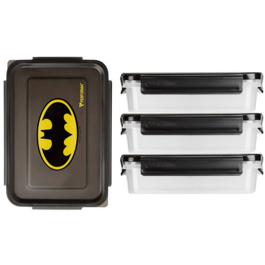 Performa - Meal Containers, 3 Pack, Batman, Team Perfect